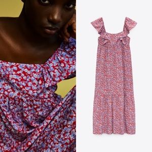 ZARA FLORAL PRINT DRESS